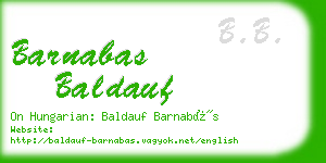 barnabas baldauf business card